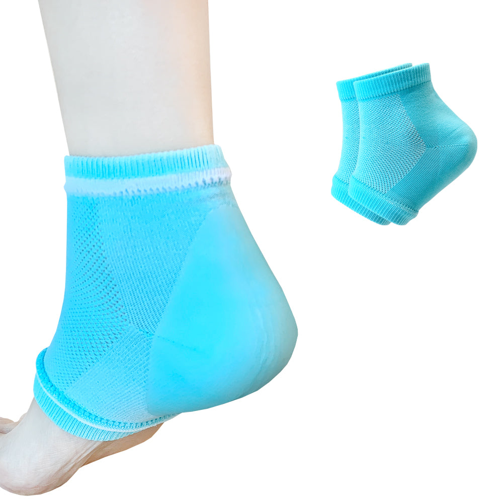 Moisturizing Gel Heel Socks for Men and Women - Open Toe Soft Silicon Sock for Dry Cracked Feet