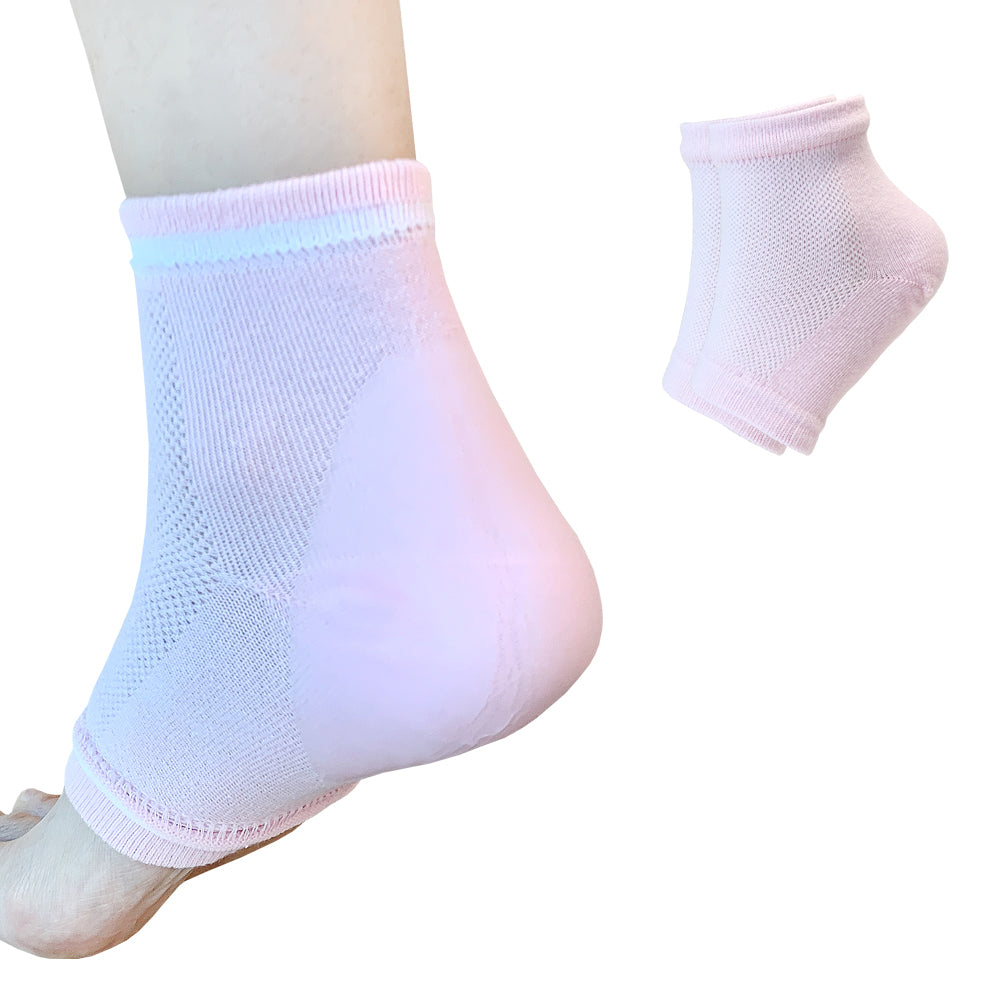 Moisturizing Gel Heel Socks for Men and Women - Open Toe Soft Silicon Sock for Dry Cracked Feet
