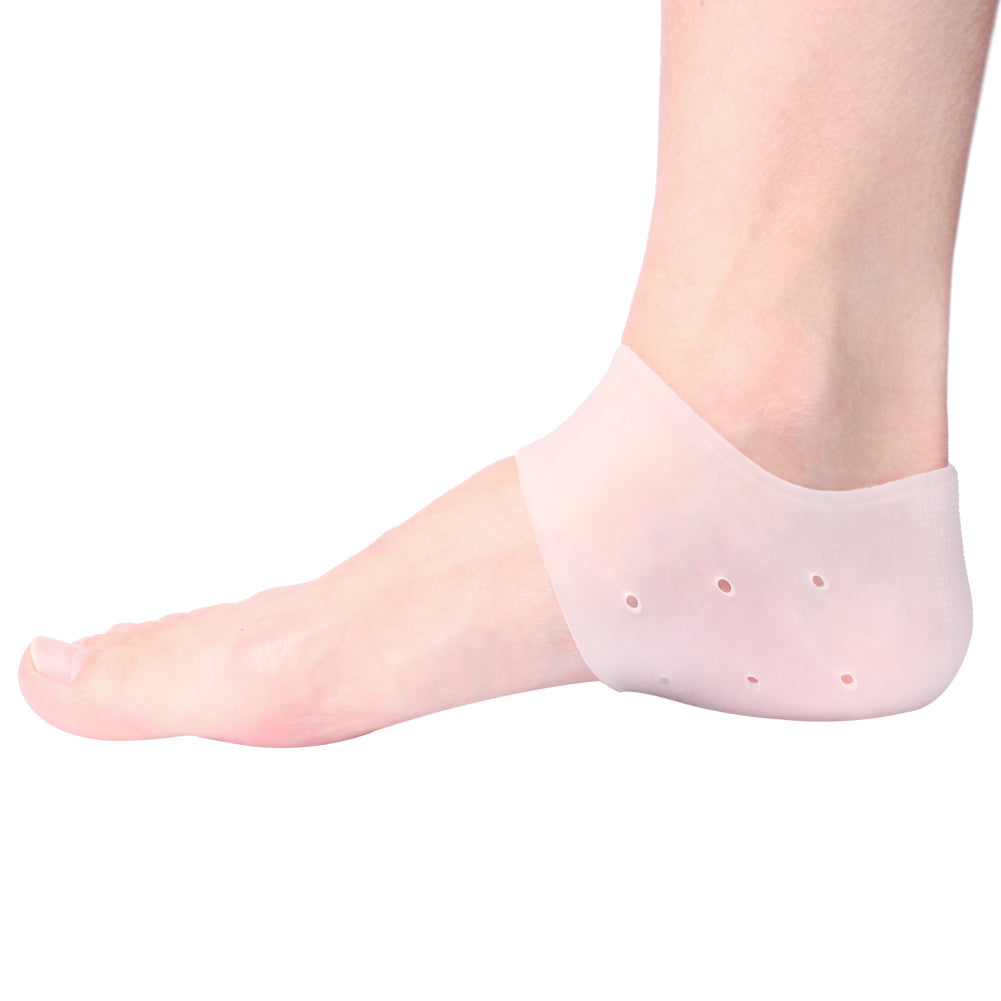Silicone Heel Sleeve Socks - Moisturizing Gel Feet Heel Spur Pads Socks for Relief Heel Pain & Plantar Fasciitis