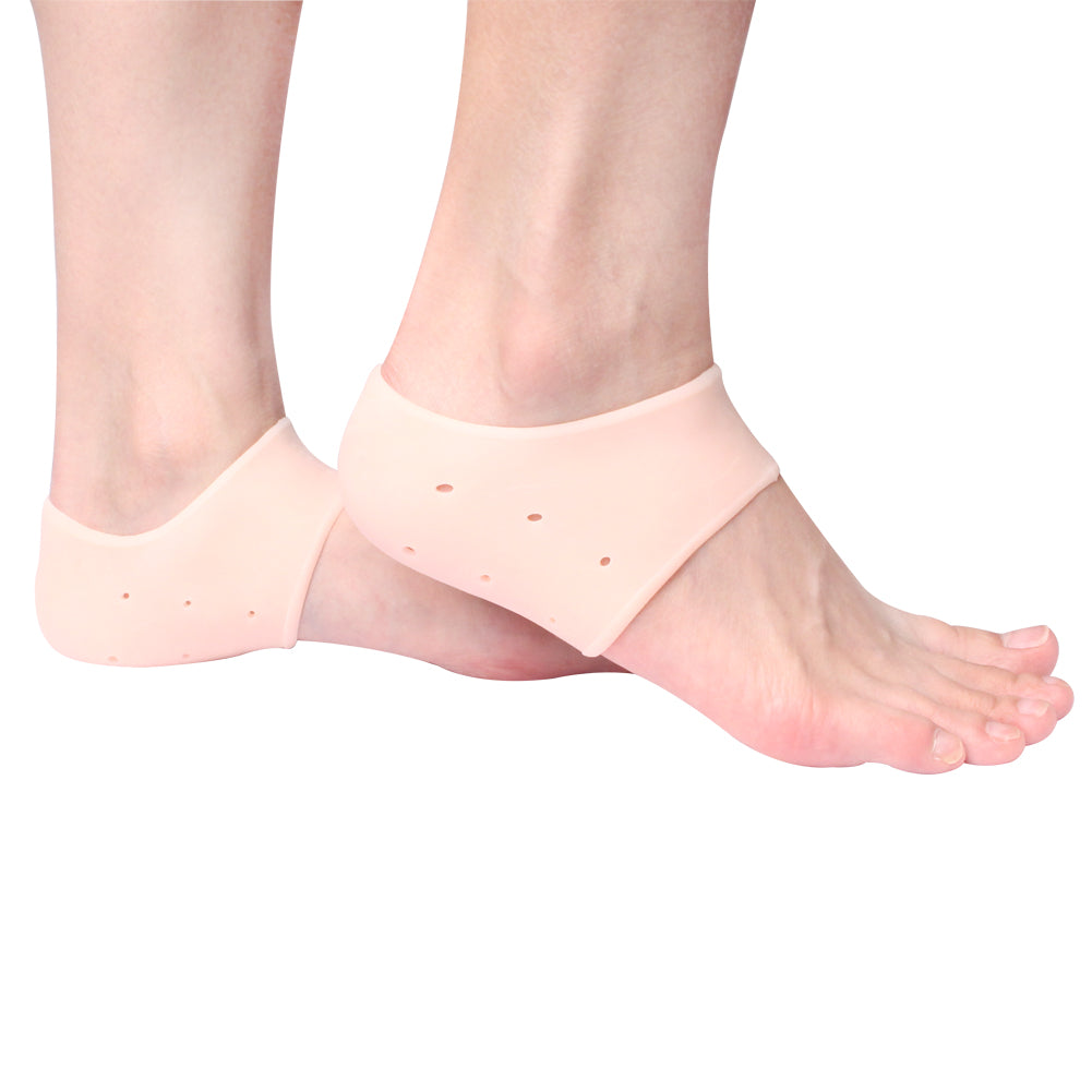 Silicone Heel Sleeve Socks - Moisturizing Gel Feet Heel Spur Pads Socks for Relief Heel Pain & Plantar Fasciitis