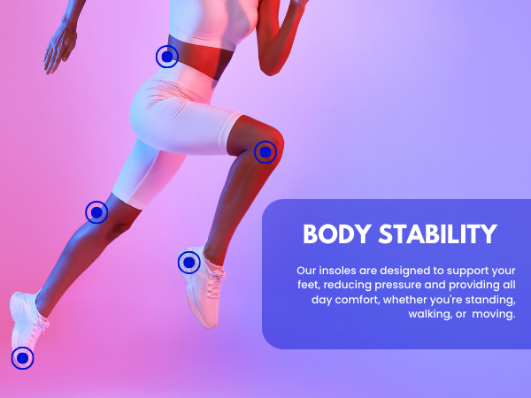 Foot Relief Soft Silicone Sports Gel Insoles, Massage for Work