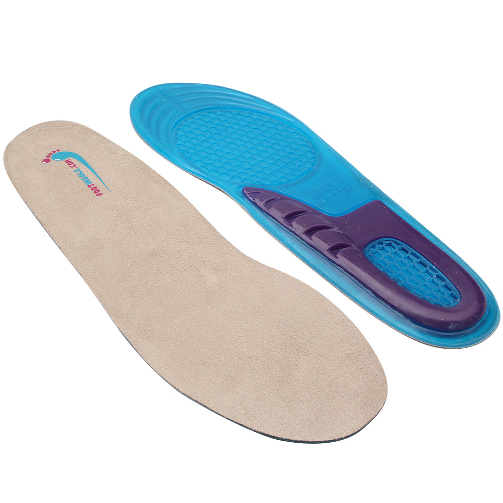 Foot Relief Soft Silicone Sports Gel Insoles, Massage for Work