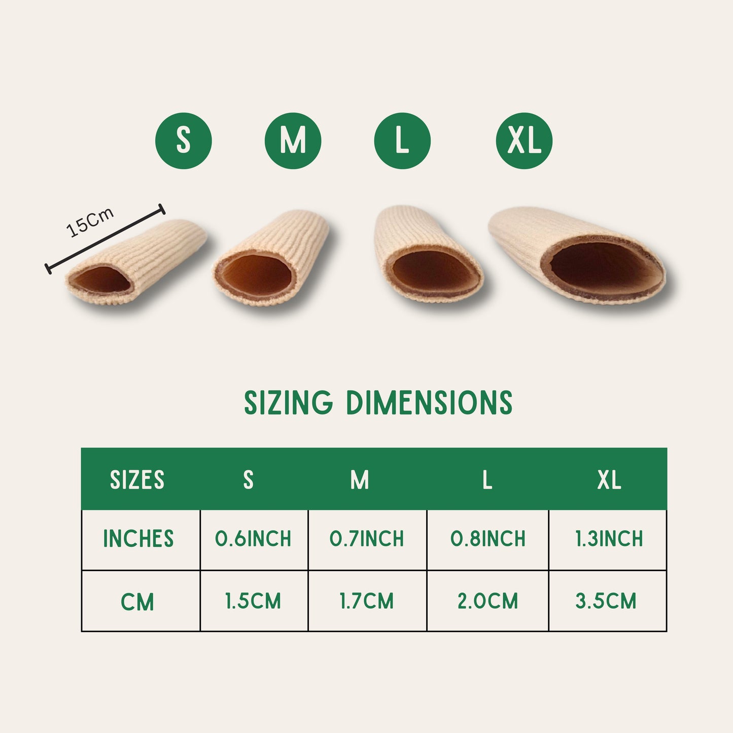 Gel Toe Protectors -Gel Toe Tube - Fabric Sleeve Toe Protectors 2PCS