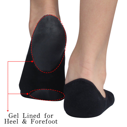 Silicone Moisturizing No Show Socks for Women and Men