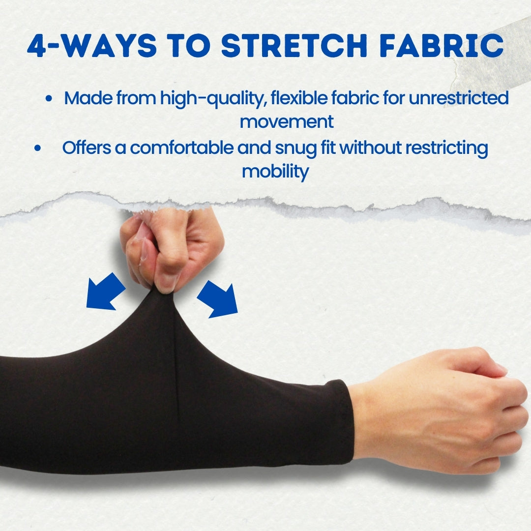 2 Pairs UV Sun Protection Cooling Arm Sleeves for Cycling, Running, Golf, Driving Sleeves for Men & Women
