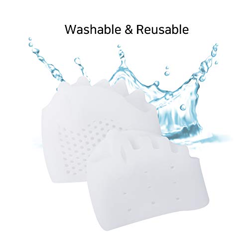 Metatarsal Pads for Men and Women - Gel Toe Separators with Forefoot Cushion