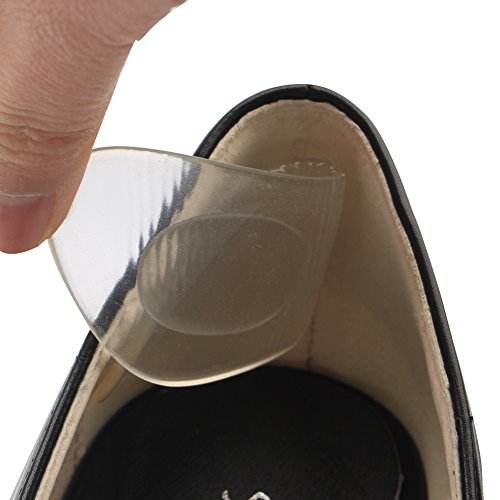 footinsole Massage Heel Liner (4 PCS) Gel Pads to Prevent New Shoes Blisters, 2 Pairs