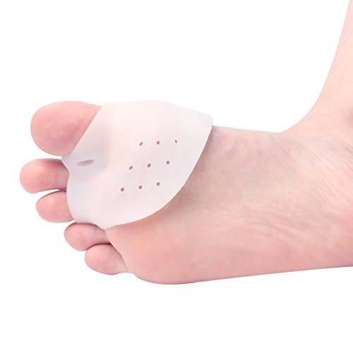 Gel Bunion Three Toe Spacers - Big Toe Silicone Pad Separators - Forefoot Cushion Protector for Bunions, Calluses, Hammer Toes