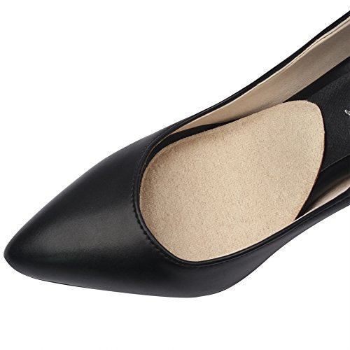 footinsole Forefoot Suede Insoles (1 Pair) Gel Foot Pad - Soft PU Gel Offers Effective Massage