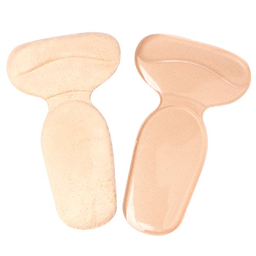 Heel Grip Pads - Gel Back Heel Cushion Protector Liners - Adhesive Silicone Fabric Suede Shoe Inserts to Prevent Blisters for Men & Women - 2 Pairs (4 Pieces)