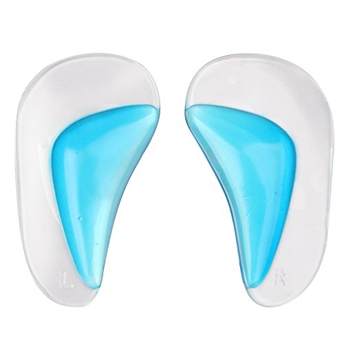 footinsole Arch Support Insoles Pu Gel Foot Massage Flat Feet Insoles 1 Pair (2 Cushion Pads)
