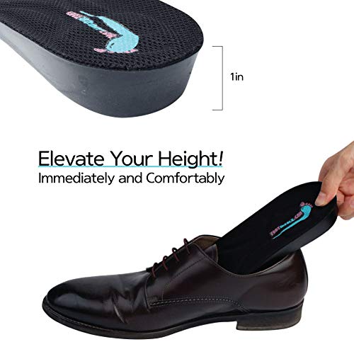 1 Inch Height Increase Insoles – Shoe Lift Inserts (US Women's Size 5.5-9.5)