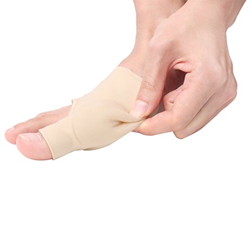 footinsole Gel Pad Bunion Sleeves for Hallux Valgus Pain Relief Cushioning and Protection - 1 Pair (Large Size - W7-14 | M5-13)