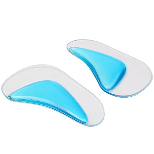 footinsole Arch Support Insoles (4 PCS) Pu Gel Foot Massage Flat Feet Insoles 2 Pairs