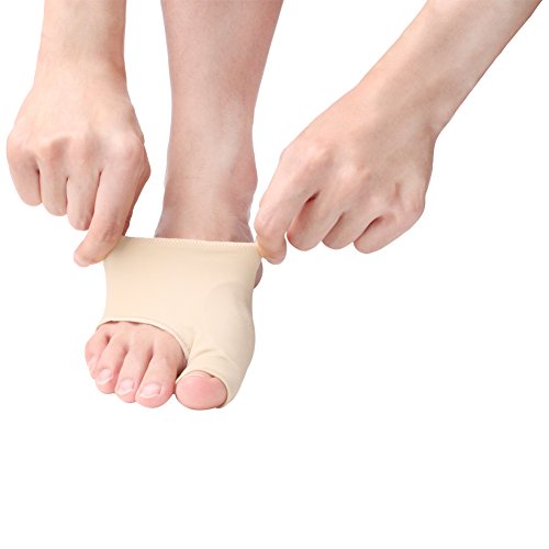 footinsole Gel Pad Bunion Sleeves for Hallux Valgus Pain Relief Cushioning and Protection - 1 Pair (Small Size - W5-7.5 | M4.5-6)