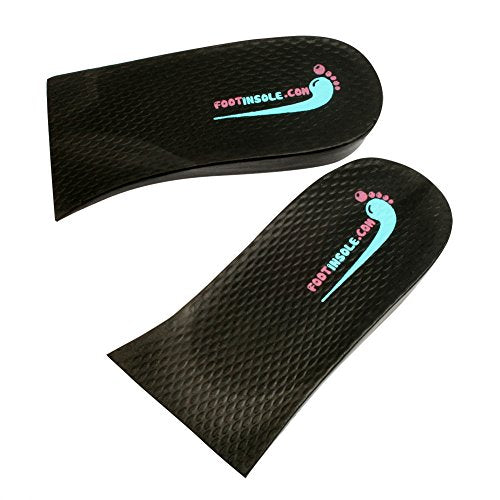 footinsole Height Increase Shoes Insoles Lift Kit 0.8 inches Heels Inserts (Black, 2 Pairs)