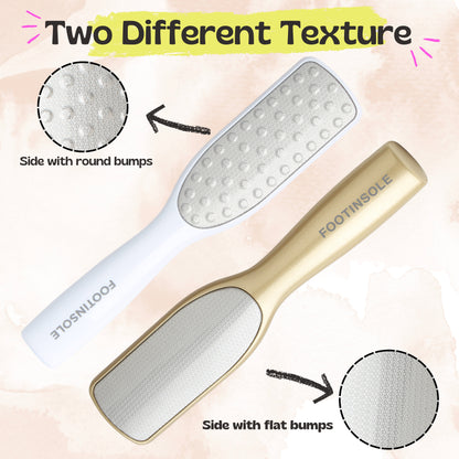 Dual Sided Foot Files Callus Remover - Foot Care Pedicure Stainless Steel File