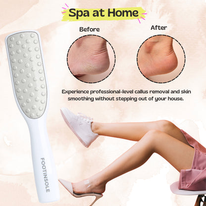 Dual Sided Foot Files Callus Remover - Foot Care Pedicure Stainless Steel File
