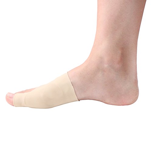 footinsole Gel Pad Bunion Sleeves for Hallux Valgus Pain Relief Cushioning and Protection - 1 Pair (Large Size - W7-14 | M5-13)
