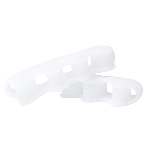 Silicone Toe Separators for Men & Women - Gel Toes Spacers & Stretcher for Pedicure Yoga Running Ballet Bunion Pain Relief