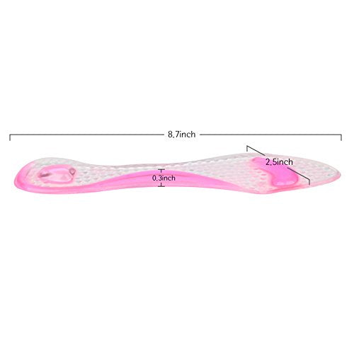 footinsole Arch Support Cushion Insoles – Effective Support for Fallen, Flat or Weak Arches (with Heel Cushion, Pink)