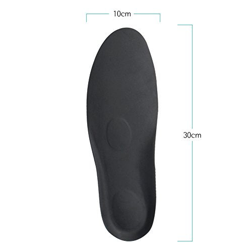 footinsole Dress Shoe Inserts Heel Cushion Insoles – Comfortable - Leather Black