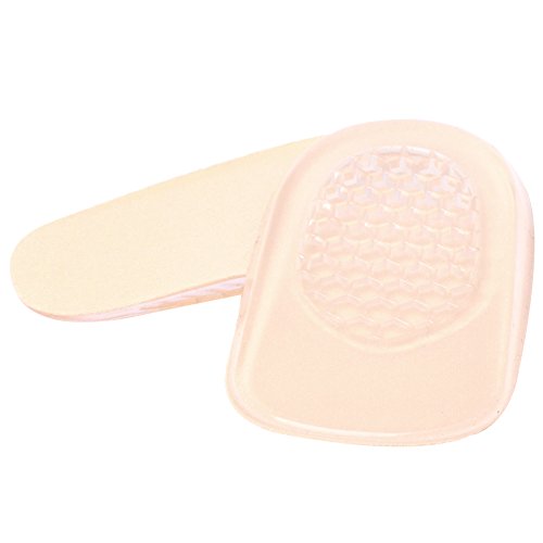 Corrective Heel Inserts - 1 Inch Gel Height Increase Insoles, Medical Heel Cushion Cups for Men