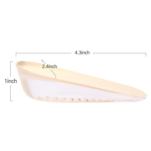 Height Increase Insoles - 1 Inch Heel Shoe Lift Inserts, Achilles Tendon Cushion Cups for Women