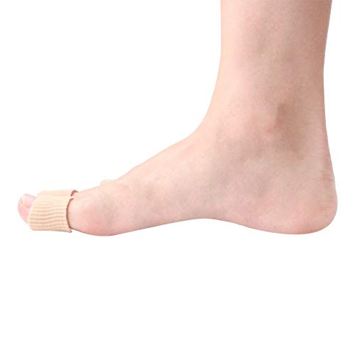 footinsole Gel Toe Protectors -Gel Toe Tube - Fabric Sleeve Toe Protectors 2PCS (1.3 X 6 Inches)