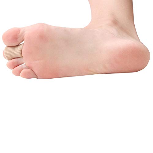 footinsole Toe Protectors Heels -Gel Toe Tube - Fabric Sleeve Protectors 2PCS (0.6 X 6 Inches)
