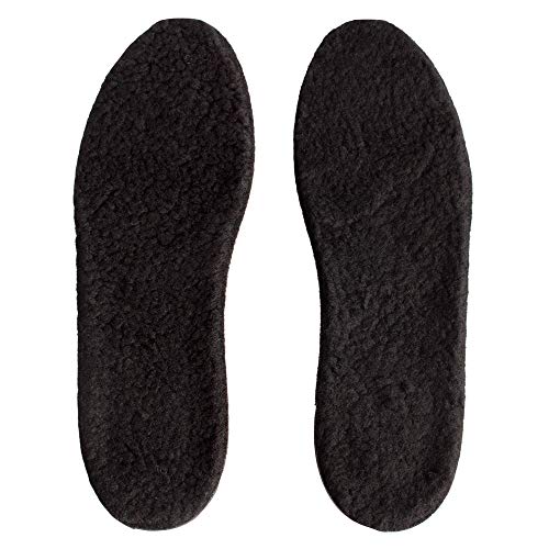 Height Increase Insoles with Fur and Air Cushion - 2" Shoe Lifts - Heel Lift (US Men's 7-9.5) Black