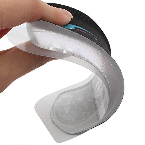 Gel Shoe Heel Pads - 0.4 Inches Gel Height Increase Insoles, Medical Achilles Tendonitis for Women