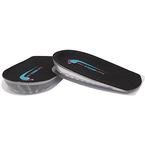 Gel Shoe Heel Pads - 0.4 Inches Gel Height Increase Insoles, Medical Achilles Tendonitis for Women