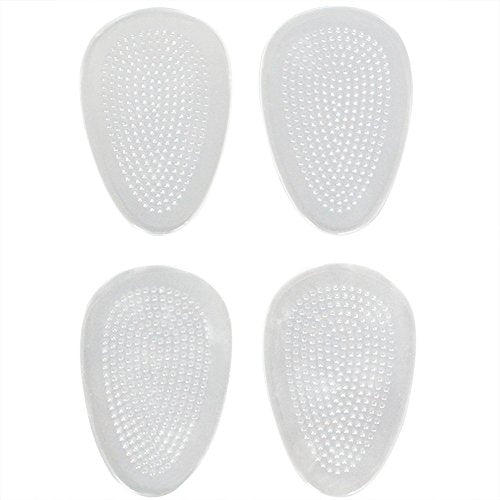footinsole Shoes Inserts for Heels (4 PCS) - Transparent Massage Gel Cushion Pad (2 Pairs)