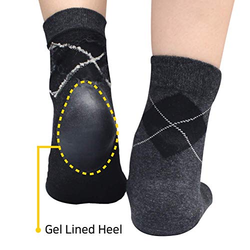 Spa Socks - Gel Heel Sleeves for Dry Cracked Feet – Silicone Moisturiz