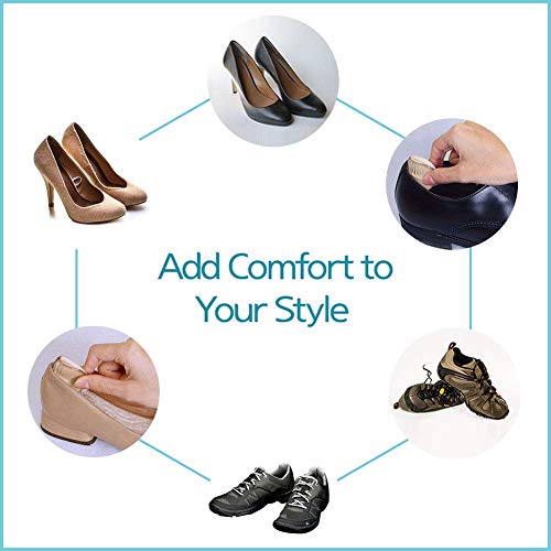 Heel Shoe Inserts – High Heel Gel Cushion Insole Insert Pads – 2 in 1 Women Shoe Liners