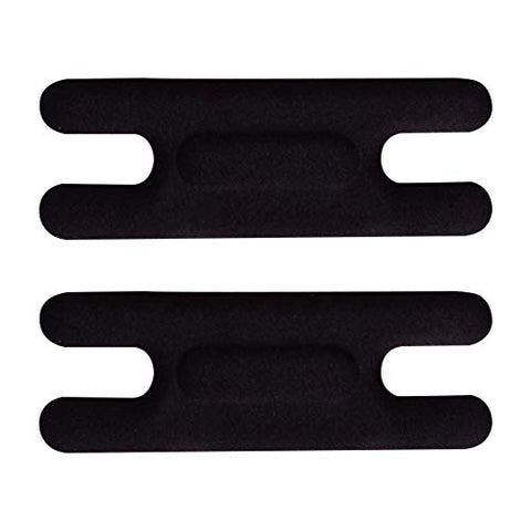 Heel Cushion Pads, Reusable Self Adhesive Inserts and Grips, Foot Protector Liners (Black)