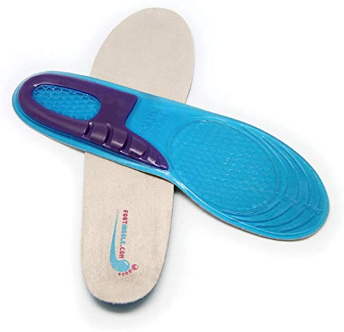 Foot Relief Soft Silicone Sports Gel Insoles, Insert Pad (S (4.5~7 US Women's))
