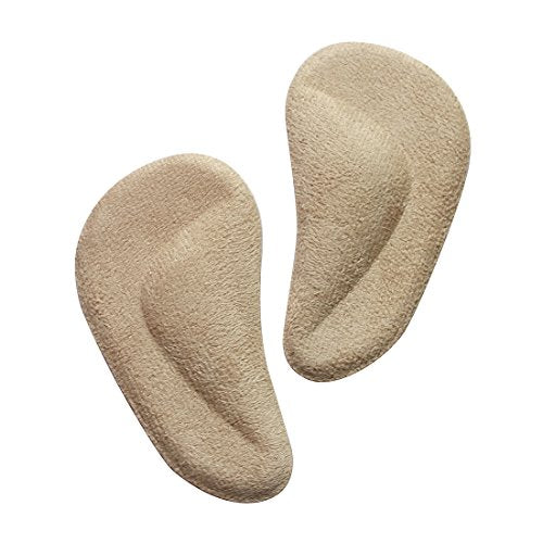 footinsole Arch Support Insoles (4 Pcs) Gel Foot Massage Suede Insoles for Fallen Arches - 2 Pairs