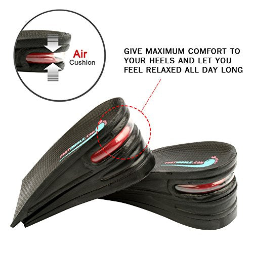Air up Height Increase Shoe Heel Lift Inserts for Men and Women (3 Layers, 2.5" UP)