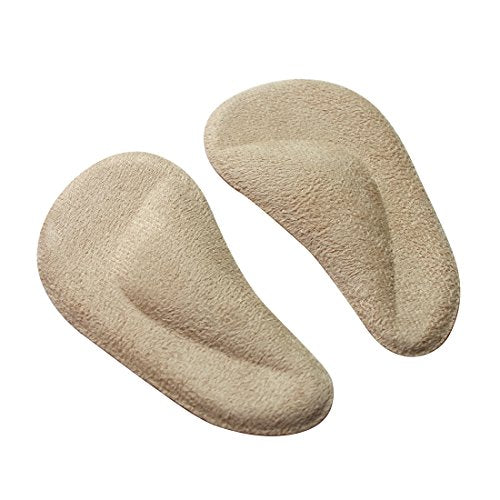 footinsole Arch Support Insoles Pu Gel Foot Massage Suede Insoles for Fallen Arches - 1 Pair